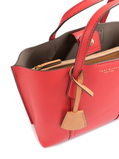 Shop Tory Burch Perry Small Tote Bag In Red