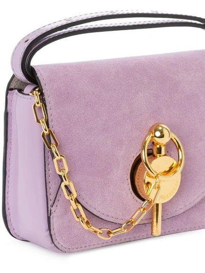 Shop Jw Anderson Lilac Nano Keyts Bag In Purple