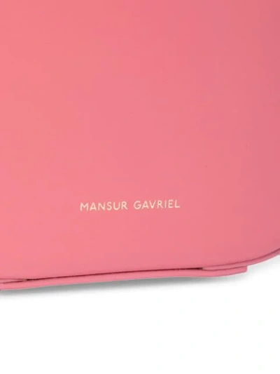 Shop Mansur Gavriel Circle Crossbody Bag In Pink