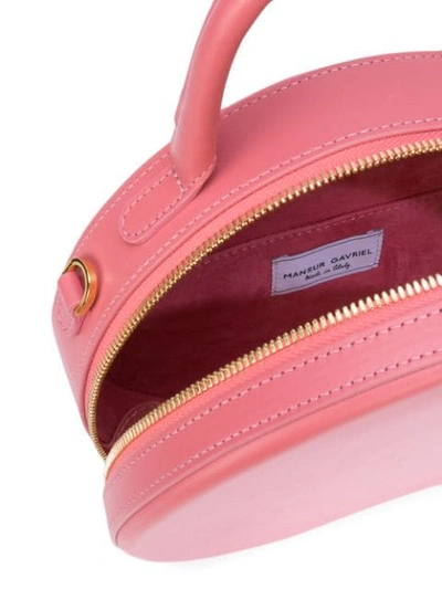 Shop Mansur Gavriel Circle Crossbody Bag In Pink