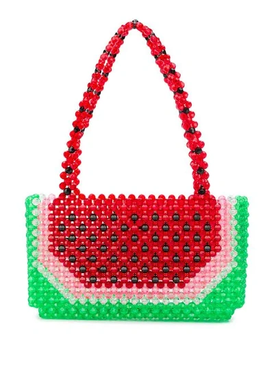 Shop Susan Alexandra Watermelon Dream Tote Bag In Red
