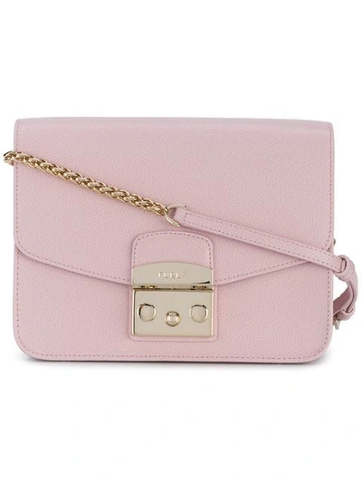 Shop Furla Metropolis Shoulder Bag In Pink