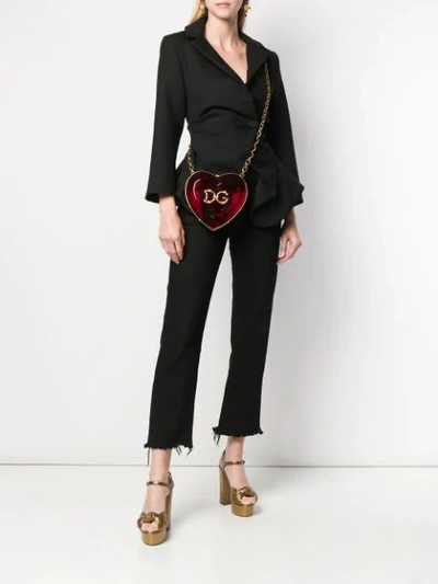 Shop Dolce & Gabbana Heart Crossbody Bag - Red