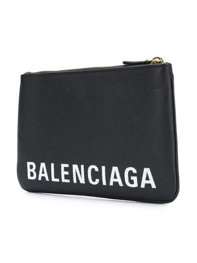 Shop Balenciaga Ville Pouch M - Farfetch In Black