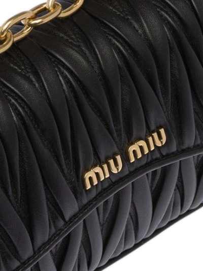 MIU MIU MATELASSÉ SHOULDER BAG - 黑色