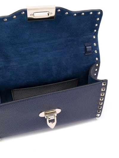 Shop Valentino Garavani Rockstud Crossbody Bag - Blue