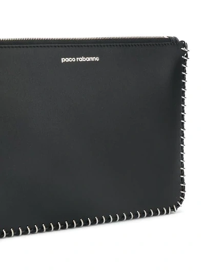 Shop Paco Rabanne Chain Clutch Bag In 001 Black