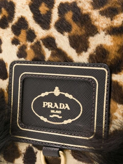 Shop Prada Vintage 1990's Animal Print Bag - Brown