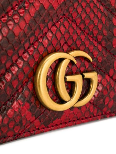 Shop Gucci Gg Marmont Crossbody Bag - Red