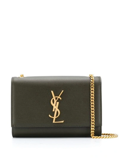 Shop Saint Laurent Sunset Shoulder Bag In Brown