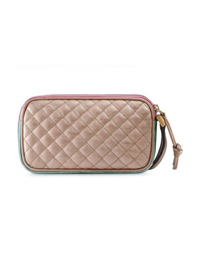 Shop Gucci Laminated Leather Iphone Case In 5879 Pink