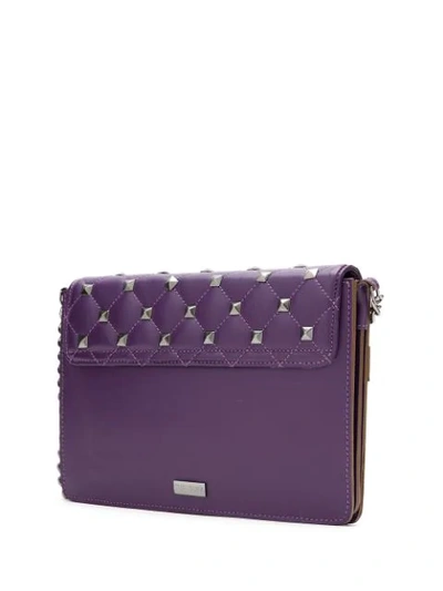 Shop Tufi Duek Schultertasche Mit Nieten - Lila In Purple