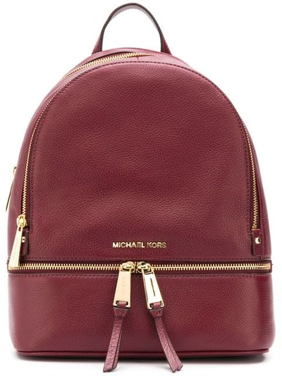 Shop Michael Michael Kors Rhea Medium Backpack In Purple