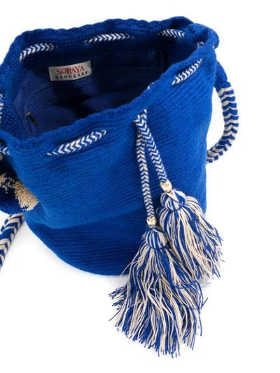 Shop Soraya Hennessy Mini 'mochila' Beuteltasche - Blau In Blue