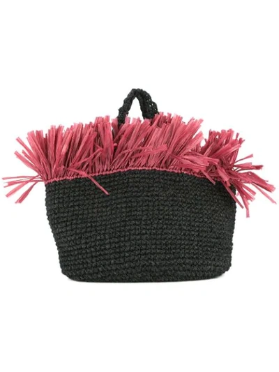 Shop 0711 Malibu Beach Bag In Black