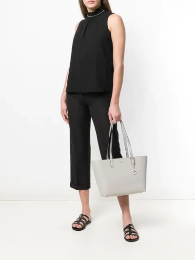 Shop Dkny Shopping Tote Bag In Grey