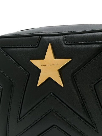 Shop Stella Mccartney Small Stella Star Shoulder Bag In Black