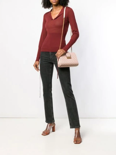 Shop Visone Margot Shoulder Bag In Pink