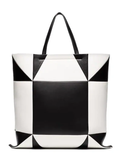 Shop Calvin Klein 205w39nyc Geometric-pattern Tote Bag In Black