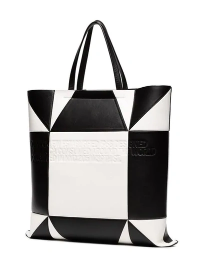 Shop Calvin Klein 205w39nyc Geometric-pattern Tote Bag In Black