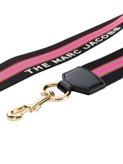 Shop Marc Jacobs The Sport Stripe Webbing Strap In Black