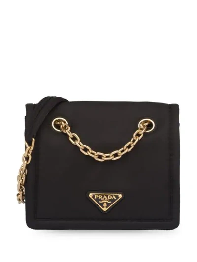 Shop Prada Chain Strap Shoulder Bag In Black
