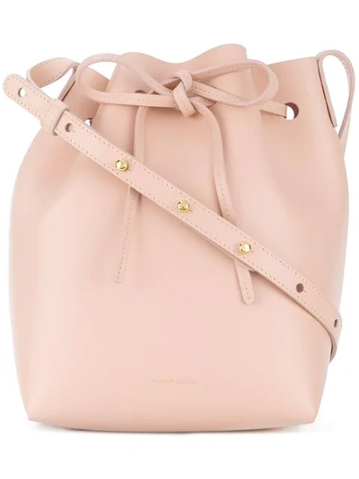 Shop Mansur Gavriel Mini Bucket Bag In Pink
