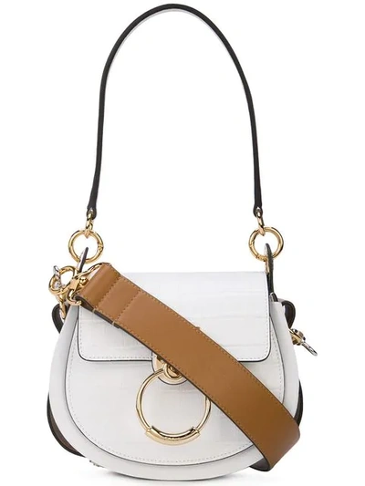 Shop Chloé Small Tess Bag In White