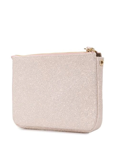 Shop Lancaster Glitter Clutch Bag In Pink