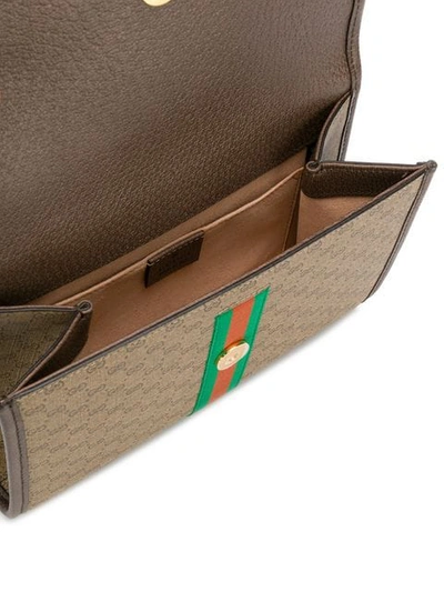 Shop Gucci Rajah Small Shoulder Bag In Neutrals