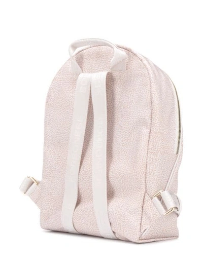 Shop Borbonese Classic Zipped Backpack In Neutrals