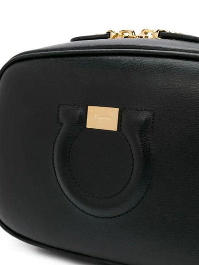 Shop Ferragamo Gancio City Camera Bag In Black