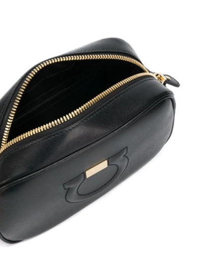 Shop Ferragamo Gancio City Camera Bag In Black