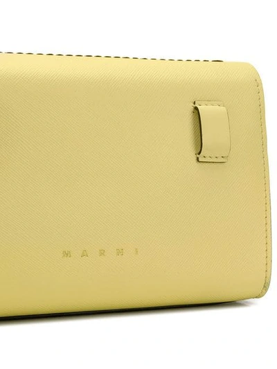 Shop Marni Envelope Belt Bag In Yellow