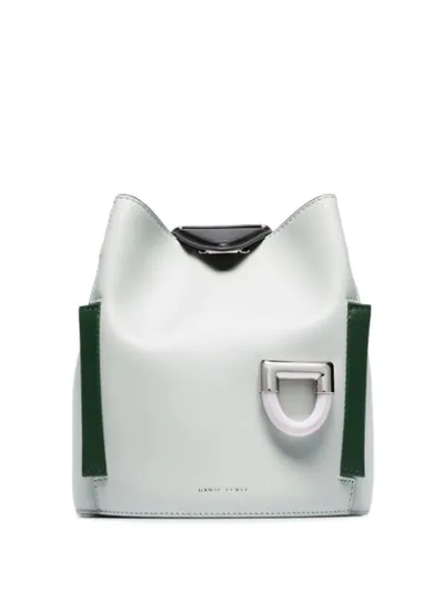 Shop Danse Lente Light-green Josh Leather Shoulder Bag