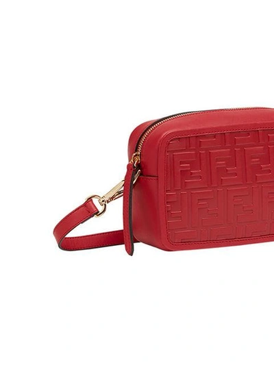 Shop Fendi Mini Camera Case Crossbody Bag In Red
