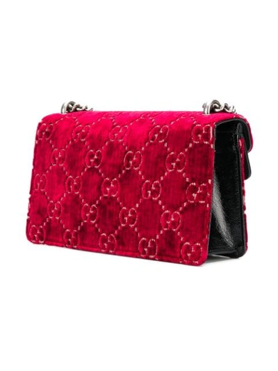 Shop Gucci Dionysus Gg Supreme Bag In Red