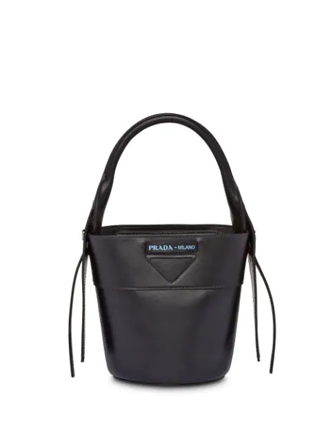 prada black bucket bag