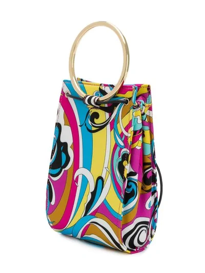 Shop Emilio Pucci Multicoloured Merida Print Elsie Bag In Pink