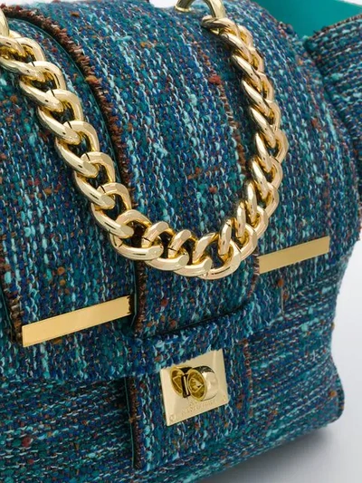 Shop Alila Tweed Tote Bag In Blue