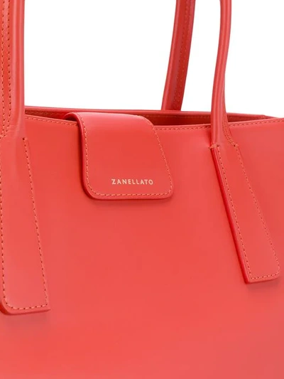 Shop Zanellato Duo Metropolitan Tote Bag In Orange