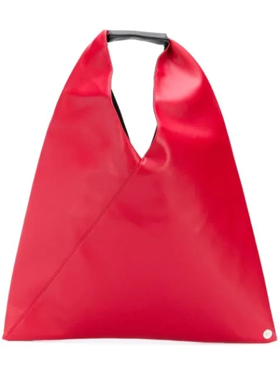 Shop Mm6 Maison Margiela Japanese Tote Bag In Red