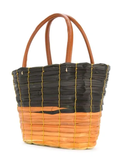 Shop Sensi Studio Handwoven Handbag In Brown
