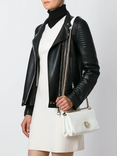 Shop Versace Medusa Shoulder Bag In White