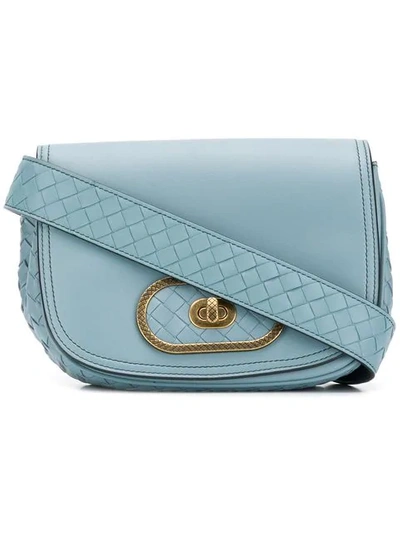 Shop Bottega Veneta Bv Luna Shoulder Bag In Blue