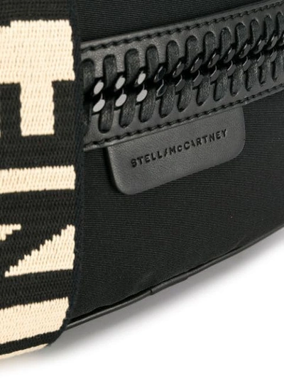 Shop Stella Mccartney Logo Strap Belt Bag In Black