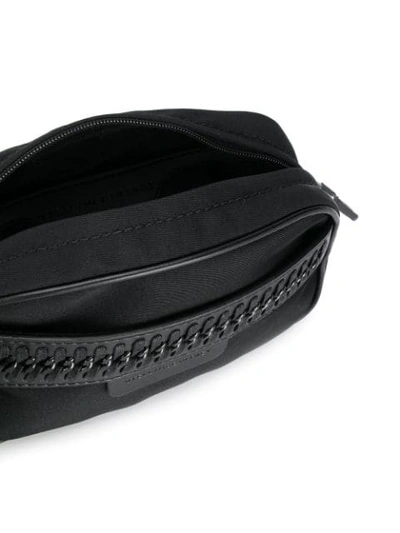 Shop Stella Mccartney Logo Strap Belt Bag In Black