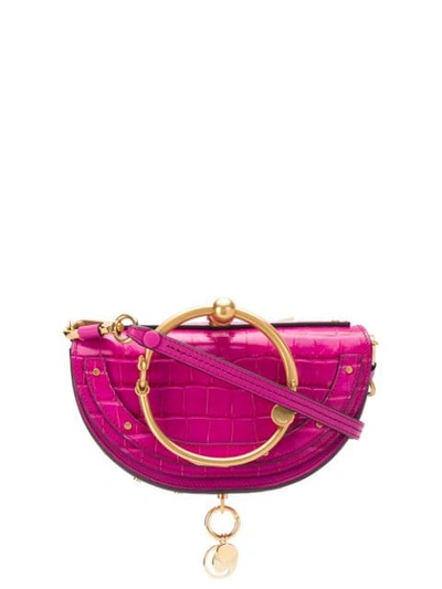 Shop Chloé Nile Minaudiere Bag In Pink