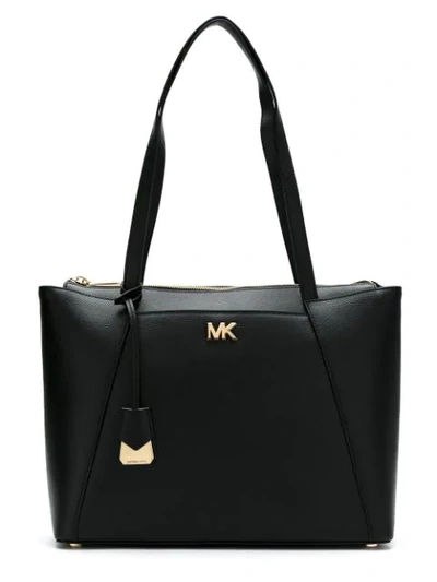 Shop Michael Michael Kors Maddie Tote Bag In Black