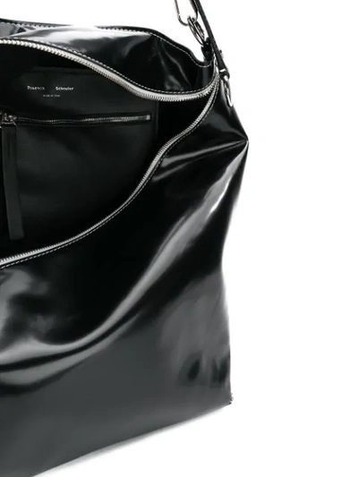 Shop Proenza Schouler Large Cire Zip Hobo In Black